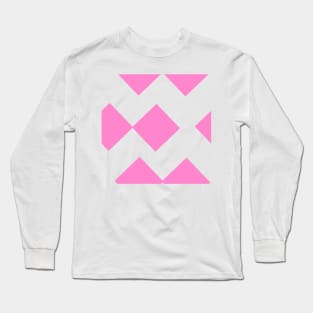 Pink Diamond Squares Long Sleeve T-Shirt